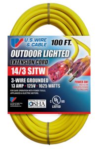 Extension Cable Electrical Cord Indoor/Outdoor 1 ft 2 3 6 feet 10 15 foot 25 50
