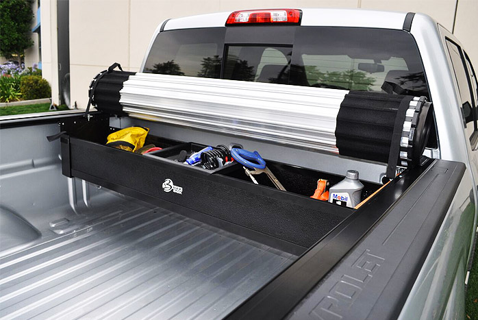 Bed rail on sale tool box