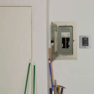 Leviton installed next to a panel